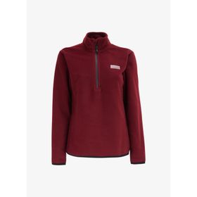 Discovery Expedition D4WL-SWT3929 Bordo Kadın Dik Basic Düz Polar Sweatshirt