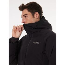 Discovery Expedition D4WM-MNT3600 Kapüşonlu Kaz Tüyü Siyah Erkek Kayak Montu