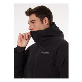Discovery Expedition D4WM-MNT3600 Kapüşonlu Kaz Tüyü Siyah Erkek Kayak Montu