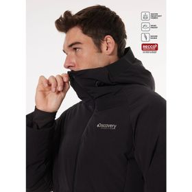 Discovery Expedition D4WM-MNT3600 Kapüşonlu Kaz Tüyü Siyah Erkek Kayak Montu