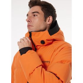 Discovery Expedition D4WM-MNT3600 Kapüşonlu Kaz Tüyü Turuncu Erkek Kayak Montu