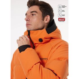 Discovery Expedition D4WM-MNT3600 Kapüşonlu Kaz Tüyü Turuncu Erkek Kayak Montu