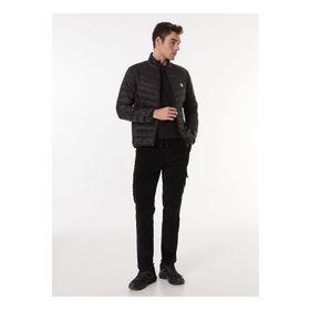 Discovery Expedition D4WM-PNT3344 Jogger Nakışlı Siyah Erkek Kargo Pantolon