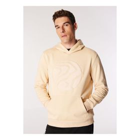 Discovery Expedition D4WM-SWT3076 Açık Kahve Erkek Kapüşon Relaxed Baskılı Sweatshirt