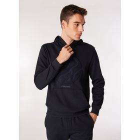 Discovery Expedition D4WM-SWT3076 Lacivert Kapüşon Relaxed Baskılı Erkek Sweatshirt