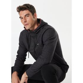 Discovery Expedition D4WM-SWT3217 Antrasit Melanj Erkek Kapüşon Relaxed Düz Sweatshirt