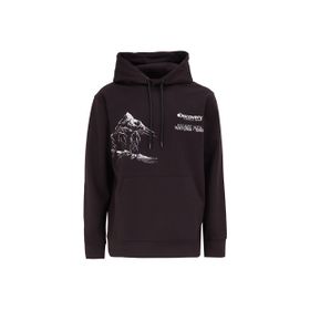 Discovery Expedition D4WM-SWT3218 Siyah Erkek Kapüşon Relaxed Baskılı Sweatshirt