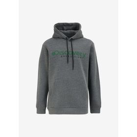 Discovery Expedition D4WM-SWT3223 Antrasit Melanj Erkek Kapüşon Relaxed Baskılı Sweatshirt