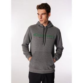 Discovery Expedition D4WM-SWT3223 Antrasit Melanj Erkek Kapüşon Relaxed Baskılı Sweatshirt