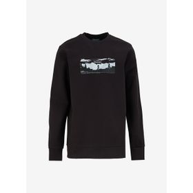 Discovery Expedition D4WM-SWT3224 Siyah Erkek Bisiklet Relaxed Baskılı Sweatshirt