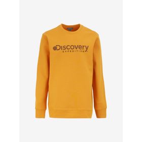 Discovery Expedition D4WM-SWT3225 Hardal Erkek Bisiklet Relaxed Baskılı Sweatshirt