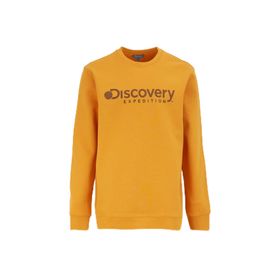 Discovery Expedition D4WM-SWT3225 Hardal Erkek Bisiklet Relaxed Baskılı Sweatshirt