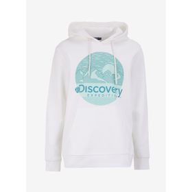 Discovery Expedition D4WM-SWT3257 Kırık Beyaz Erkek Kapüşon Relaxed Baskılı Sweatshirt