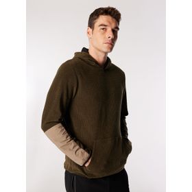 Discovery Expedition D4WM-SWT3265 Haki Erkek Kapüşon Relaxed Jakarlı Sweatshirt