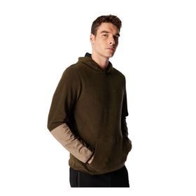 Discovery Expedition D4WM-SWT3265 Haki Erkek Kapüşon Relaxed Jakarlı Sweatshirt