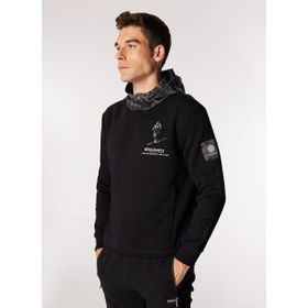 Discovery Expedition D4WM-SWT3290 Siyah Kapüşon Relaxed Düz Erkek Sweatshirt