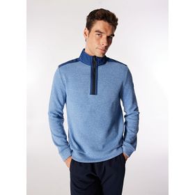 Discovery Expedition D4WM-SWT3311 Mavi Erkek Dik Basic Düz Sweatshirt