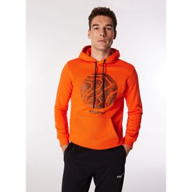 Discovery Expedition D4WM-SWT3329 Turuncu Erkek Kapüşon Relaxed Baskılı Sweatshirt