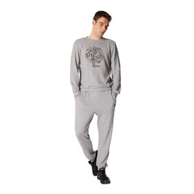 Discovery Expedition D4WM-SWT3355 Antrasit Melanj Erkek Bisiklet Basic Melanj Sweatshirt
