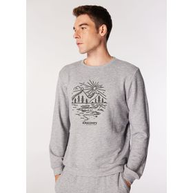 Discovery Expedition D4WM-SWT3355 Antrasit Melanj Erkek Bisiklet Basic Melanj Sweatshirt