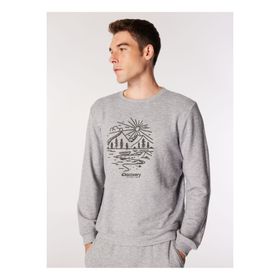 Discovery Expedition D4WM-SWT3355 Antrasit Melanj Erkek Bisiklet Basic Melanj Sweatshirt