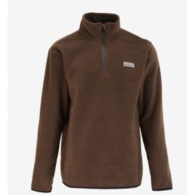 Discovery Expedition D4WM-SWT3993 Haki Erkek Dik Basic Düz Polar Sweatshirt