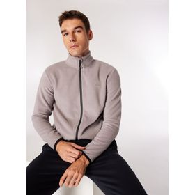 Discovery Expedition D4WM-SWT3994 Gri Erkek Dik Basic Düz Polar Sweatshirt