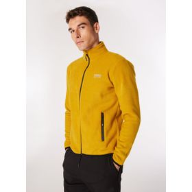 Discovery Expedition D4WM-SWT3994 Hardal Erkek Dik Basic Düz Polar Sweatshirt