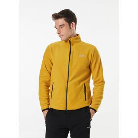 Discovery Expedition D4WM-SWT3994 Hardal Erkek Dik Basic Düz Polar Sweatshirt