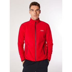 Discovery Expedition D4WM-SWT3994 Kırmızı Dik Basic Düz Polar Erkek Sweatshirt