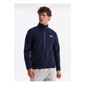Discovery Expedition D4WM-SWT3994 Lacivert Dik Basic Düz Polar Erkek Sweatshirt