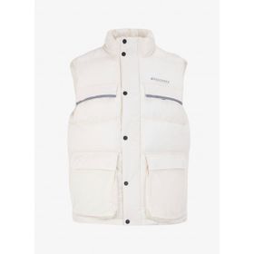 Discovery Expedition D4WM-YLK3243 Krem Erkek Dik Relaxed Düz Şişme Yelek