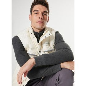 Discovery Expedition D4WM-YLK3243 Krem Erkek Dik Relaxed Düz Şişme Yelek