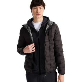 Discovery Expedition D5WM-MNT3730 Siyah Kapüşon Yaka Basic Kapitone Erkek Şişme Mont