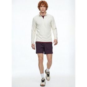 Discovery Expedition D6SM-SHT3701 Mor Erkek Lastikli Bel Relaxed Fit Şort