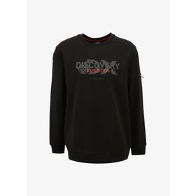Discovery Expedition DS4M-SWT3238 Siyah Bisiklet Yaka Baskılı Erkek Sweatshirt