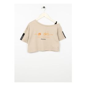Discovery Expedition Hena Gırl Baskılı Bej Kız Çocuk T-Shirt
