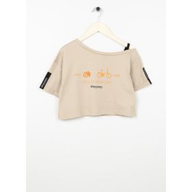 Discovery Expedition Hena Gırl Baskılı Bej Kız Çocuk T-Shirt