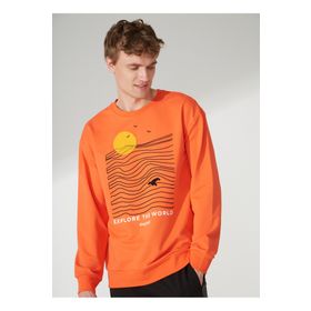 Discovery Expedition OCEAN Bisiklet Yaka Turuncu Erkek Sweatshirt
