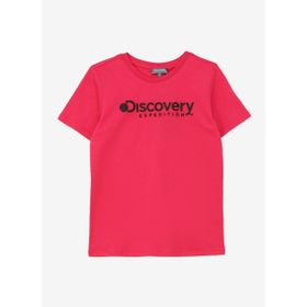 Discovery Expedition Rogers Gırl Pembe Kız Çocuk Bisiklet Yaka Baskılı T-Shirt