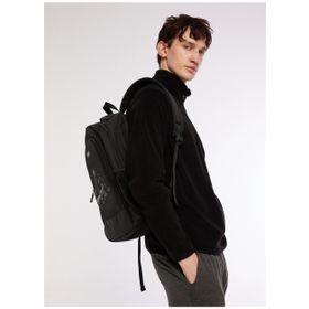 Discovery Expedition TON Düz Siyah Erkek Polar Sweatshirt