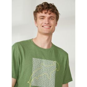 Discovery HAMMER Expedition Bisiklet Yaka Baskılı Haki Erkek T-Shirt