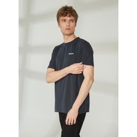 Discovery PERTA Expedition Bisiklet Yaka Baskılı Siyah Erkek T-Shirt
