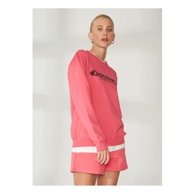 Discovery W-ENERGY Expedition Bisiklet Yaka Pembe Kadın Sweatshirt