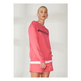 Discovery W-ENERGY Expedition Bisiklet Yaka Pembe Kadın Sweatshirt