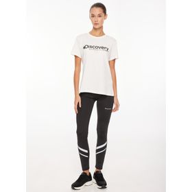 Discovery W-HOLDEN Expedition Bisiklet Yaka Baskılı Kırık Beyaz Kadın T-Shirt