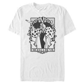 Disney 101 Dalmaçyalı Cruella Tarot White Erkek T-shirt