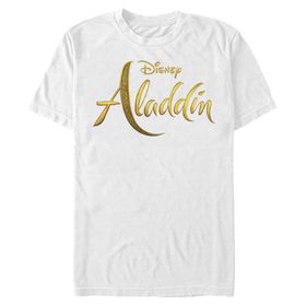 Disney Aladdin Live Action Logolu White Erkek T-shirt