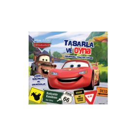 Disney Arabalar Tasarla ve Oyna Çıkartmalı Faaliyet Kitabı - kollektif