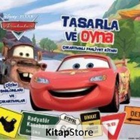 Disney Arabalar Tasarla ve Oyna Çıkartmalı Faaliyet Kitabı - kollektif